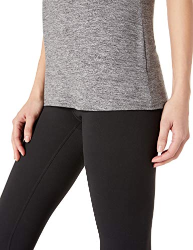 Amazon Essentials 2-Pack Tech Stretch Short-Sleeve Crew T-Shirt athletic-shirts, Space Dye Negro, Medium