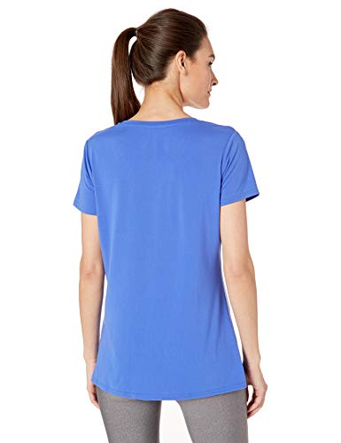 Amazon Essentials 2-Pack Tech Stretch Short-Sleeve V-Neck T-Shirt Athletic-Shirts, Azul Brillante/Negro, US XL (EU 2XL)