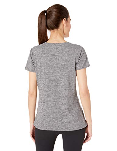 Amazon Essentials 2-Pack Tech Stretch Short-Sleeve V-Neck T-Shirt athletic-shirts, Space Dye Negro, US XXL (EU 3XL-4XL)