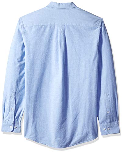 Amazon Essentials – Camisa Oxford de manga larga de corte entallado para hombre, Azul (Blue Blu), US L (EU L)