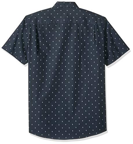 Amazon Essentials - Camiseta de manga corta con estampado para hombre, Anchor, US M (EU M)