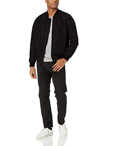 Amazon Essentials - Cazadora ligera para hombre, Negro, US L (EU L)