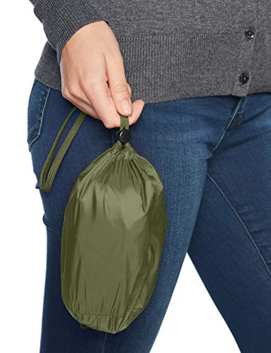 Amazon Essentials - Chaleco acolchado para mujer, plegable, ligero y resistente al agua, Verde (olive), US XL (EU 2XL)