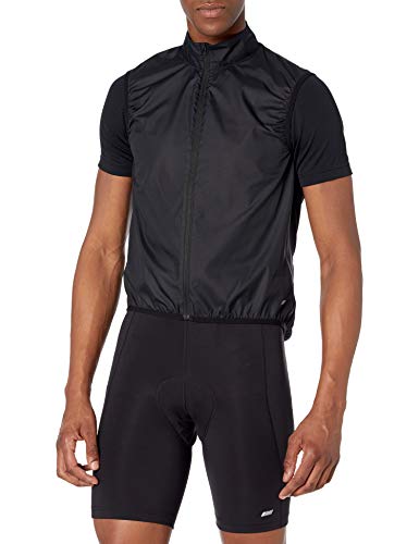 Amazon Essentials Chaleco de Viento de Ciclismo Outerwear-Vests, Negro, XXL
