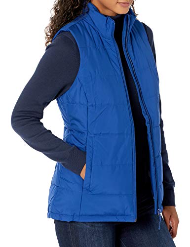 Amazon Essentials Chaleco Globo de Peso Medio Outerwear-Vests, Azul Real, M