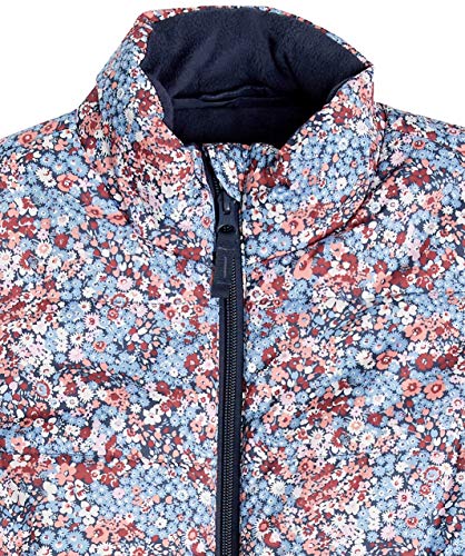 Amazon Essentials Chaleco Globo de Peso Medio Outerwear-Vests, Floral Azul Marino, XXL