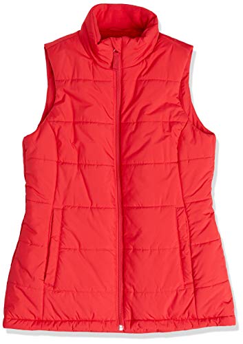 Amazon Essentials Chaleco Globo de Peso Medio Outerwear-Vests, Rojo, M