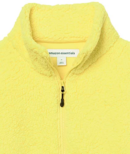 Amazon Essentials Chaqueta de Forro Polar con Cremallera Completa Fleece-Outerwear-Jackets, Amarillo Brillante, L