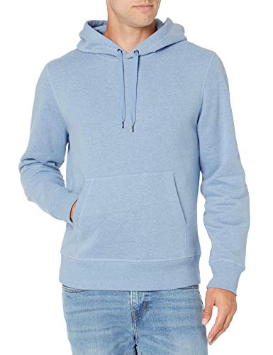 Amazon Essentials Fleece Pullover Hooded Sweatshirt Fashion-Sweatshirts, Azul Claro Mezcla, 45-47