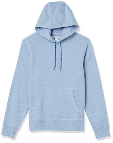 Amazon Essentials Fleece Pullover Hooded Sweatshirt Fashion-Sweatshirts, Azul Claro Mezcla, 45-47