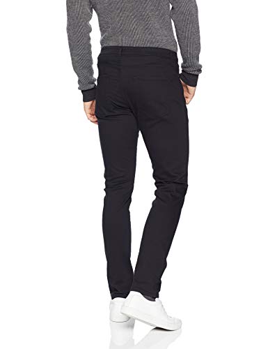 Amazon Essentials - Jean elástico ajustado para hombre, Negro (Black), 29W / 34L