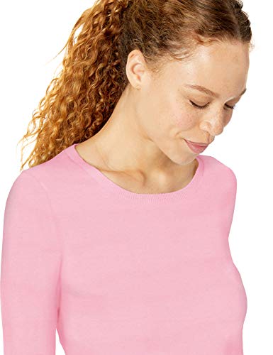 Amazon Essentials Jersey Ligero de Cuello Redondo. pullover-sweaters, Liliac rosa claro, US M (EU M - L)