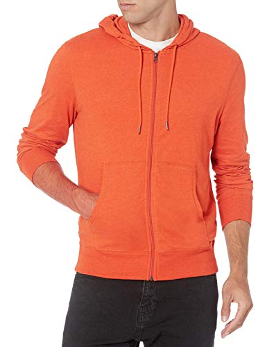 Amazon Essentials Lightweight Jersey Full-Zip Hoodie Fashion, Naranja, US S (EU S)