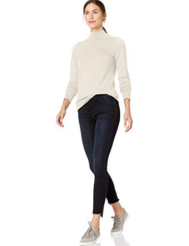 Amazon Essentials Lightweight Mockneck Sweater pullover-sweaters, Ivory, US M (EU M - L)