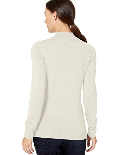 Amazon Essentials Lightweight Mockneck Sweater pullover-sweaters, Ivory, US M (EU M - L)