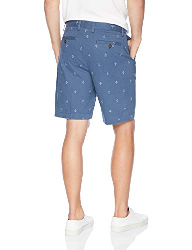 Amazon Essentials – Pantalón corto de corte clásico para hombre (22,8 cm), Azul (Navy Anchor Nav), W34''