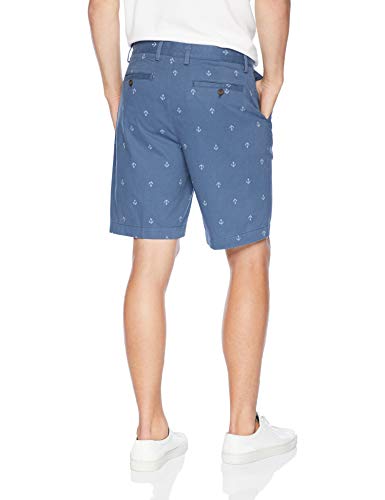 Amazon Essentials – Pantalón corto de corte clásico para hombre (22,8 cm), Azul (Navy Anchor Nav), W34''