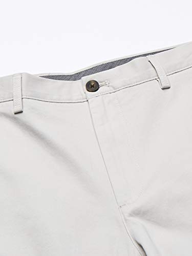 Amazon Essentials – Pantalón corto de corte entallado para hombre (22,8 cm), Plateado (Silver Sil), W30''
