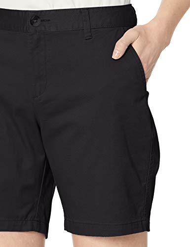 Amazon Essentials - Pantalón corto estilo chino, entrepierna 17,78 cm, para mujer, Negro, US 16 (EU XL - 2XL)