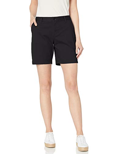 Amazon Essentials - Pantalón corto estilo chino, entrepierna 17,78 cm, para mujer, Negro, US 16 (EU XL - 2XL)