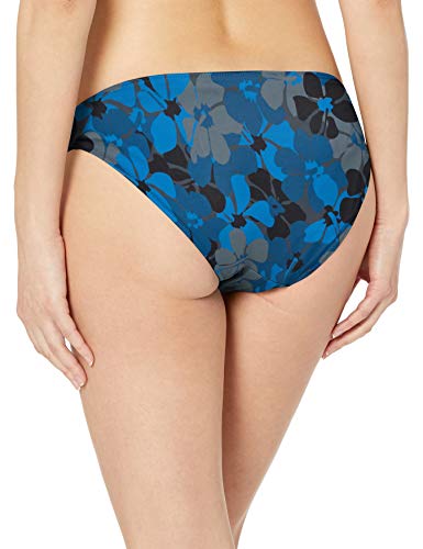 Amazon Essentials Side Tab Bikini Bottom fashion-swimsuit-bottoms-separates, Azul Floral, US XL (EU 2XL)