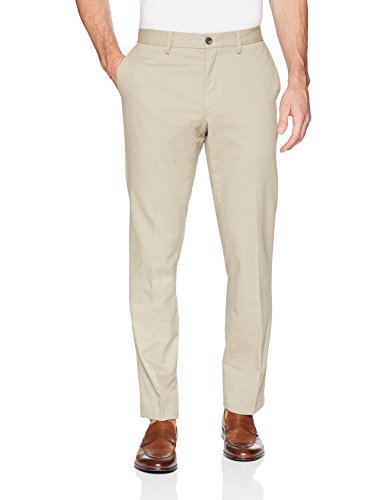 Amazon Essentials Slim-Fit Wrinkle-Resistant Flat-Front Chino Pant Pants, Caqui, 32W x 32L