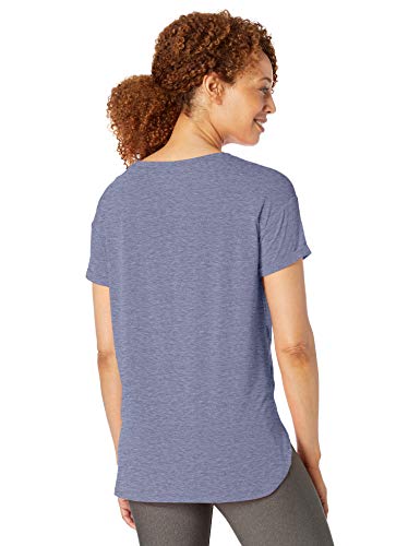 Amazon Essentials Studio Relaxed-Fit Crewneck T-Shirt Fashion-t-Shirts, Azul Jaspeado (Nightshadow Blue Heather), Large
