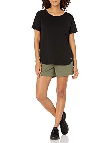 Amazon Essentials Studio Relaxed-Fit Crewneck T-Shirt fashion-t-shirts, Negro, Medium