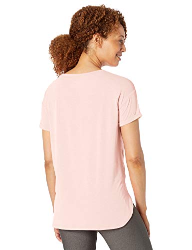 Amazon Essentials Studio Relaxed-Fit Crewneck T-Shirt Fashion-t-Shirts, Rosado Claro, Large