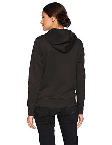 Amazon Essentials - Sudadera con capucha impermeable con forro térmico y cremallera completa para mujer, Negro (Black), US L (EU L - XL)