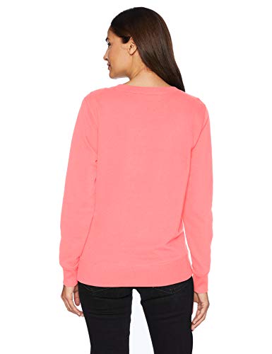Amazon Essentials Sudadera French Terry Fleece Crewneck fashion-sweatshirts, Coral brillante, US S (EU S - M)