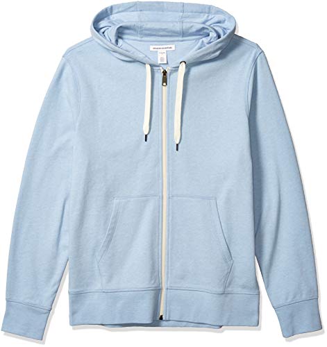 Amazon Essentials Sudadera Ligera de Felpa Francesa con Cremallera Completa Fashion-Hoodies, Azul Claro, US S (EU S)
