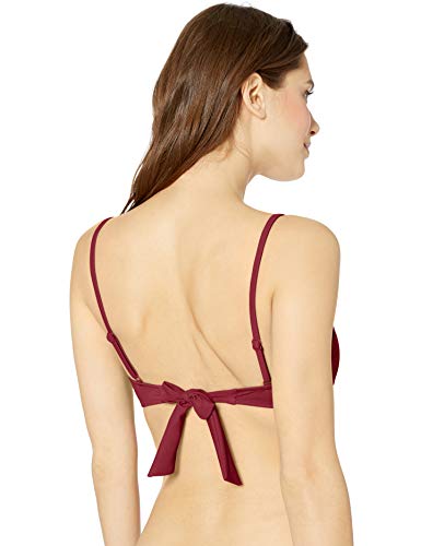 Amazon Essentials - Top de bikini bralette con sujeción ligera para mujer, rojo, (Red Fruit), US S (EU S)