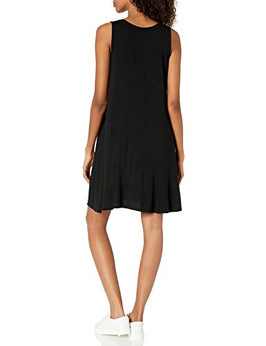 Amazon Essentials - Vestido sin mangas para mujer, Negro, US S (EU S - M)