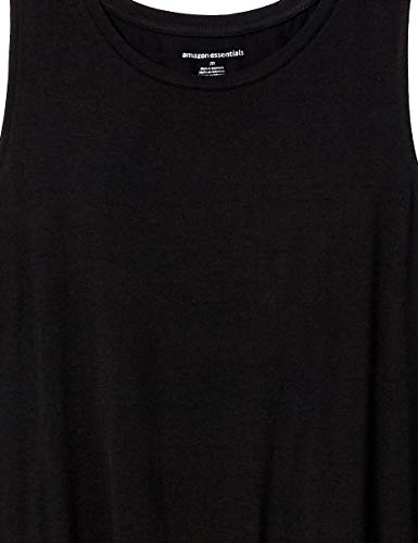 Amazon Essentials - Vestido sin mangas para mujer, Negro, US S (EU S - M)