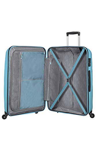 American Tourister Bon Air - Spinner Large Equipaje de Mano, 75 cm, 91 Liters, Azul (Blue Topaz)