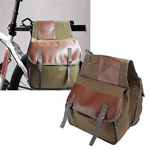 AMONIDA Alforja para Bicicleta, alforja Alforja Ciclismo Alforjas Dobles Alforja Bolsa Paquete Motocicleta Ropa para IR de Compras Picnic Camping