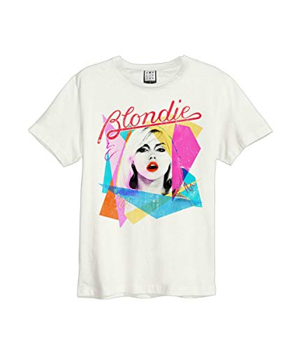 Amplified Blondie Ahoy años 80 para Mujer Manga Corta Camiseta de la Banda