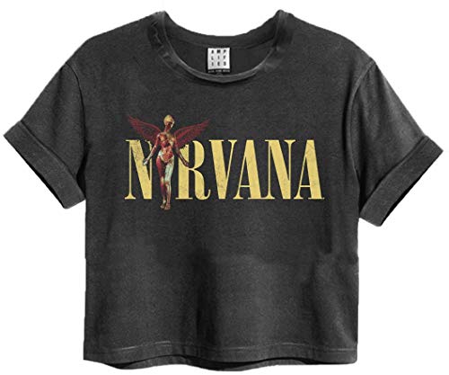 Amplified Nirvana In Utero Camiseta Corta con Banda para Mujer