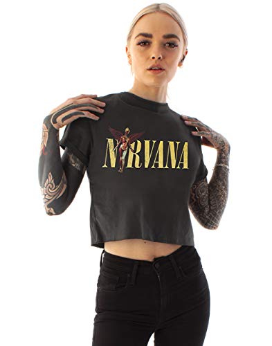 Amplified Nirvana In Utero Camiseta Corta con Banda para Mujer