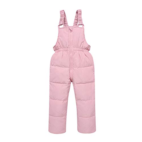 amropi Traje de Nieve Niña Niño Chaqueta con Capucha + Pantalones 2 Piezas Invierno Conjunto de Esquí Rosa,2-3 años