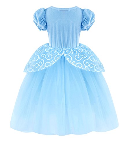 AmzBarley Vestido Niña Princesa Tutu Disfraz Cumpleaños Carnaval Traje Princesa Niña Fiesta Halloween Navidad Cosplay