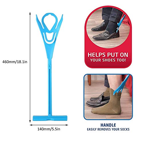 Ancianos Hombres Calcetines Vestimenta Equipo de ayuda Mujeres embarazadas Eviten doblar Calcetines de cintura Herramientas para el vendaje Anciano con discapacidad Calcetín Ayuda para el apósito