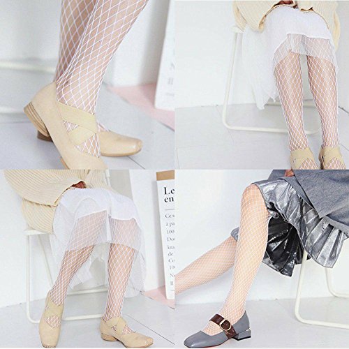 ANDIBEIQI 4 Pares Medias de Rejilla de Red Calcetines de Rejilla para Mujer Fishnet Tights Talla única
