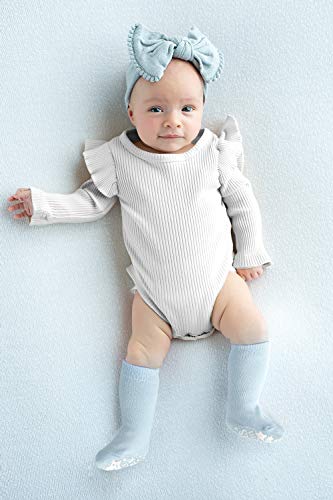Anole Calcetines para Recién Nacido y Bebé - 6 Pares - Alto de Rodilla de Algodón para Niños y Niñas (Niños, 6-12 Meses)