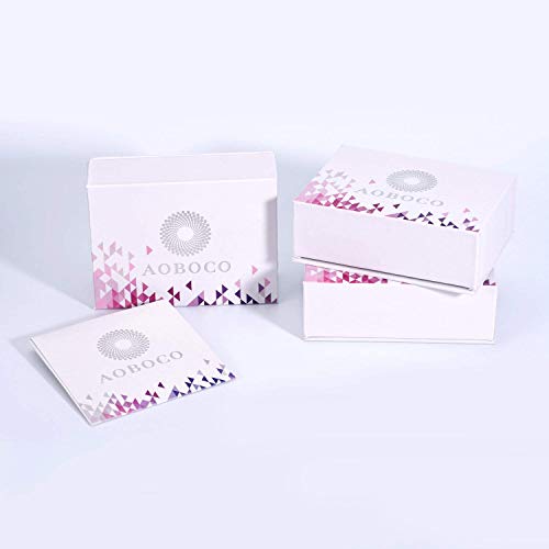 Aoboco Collar con colgante de corazón de plata de ley con cristales de Swarovski y texto en inglés "I love you forever"