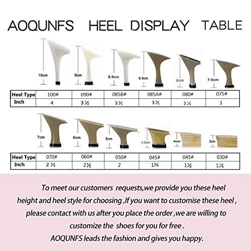 AOQUNFS Zapatos de Baile Latino Mujer Salsa y Bachata Cerrados Zapatos de Baile de Salon,YCL189-6,Nero,EU35