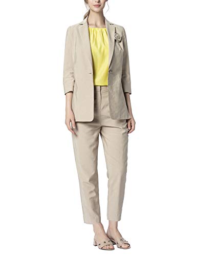 APART Fashion Blazer with Flower Chaqueta de Traje, Color Carne, 44 para Mujer