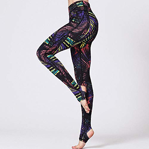 Aptitud Jogging Pantalon,  Pantalones de la Yoga de la Aptitud de los Deportes de Talle Alto de Las Mujeres , imprimiendo Running Athletic Tights-3_XL