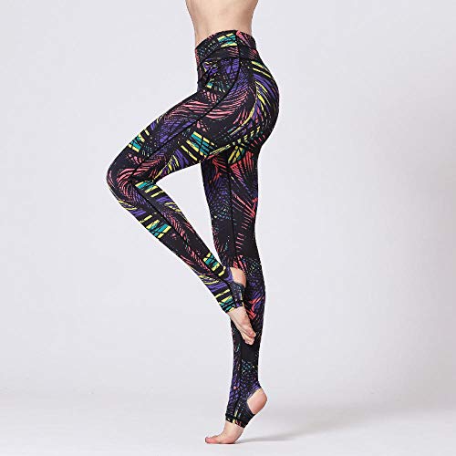 Aptitud Jogging Pantalon,  Pantalones de la Yoga de la Aptitud de los Deportes de Talle Alto de Las Mujeres , imprimiendo Running Athletic Tights-3_XL